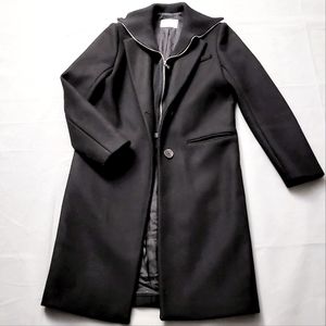 Sandro Zippered Sweather Attached Wool Coat (like New Condition!)